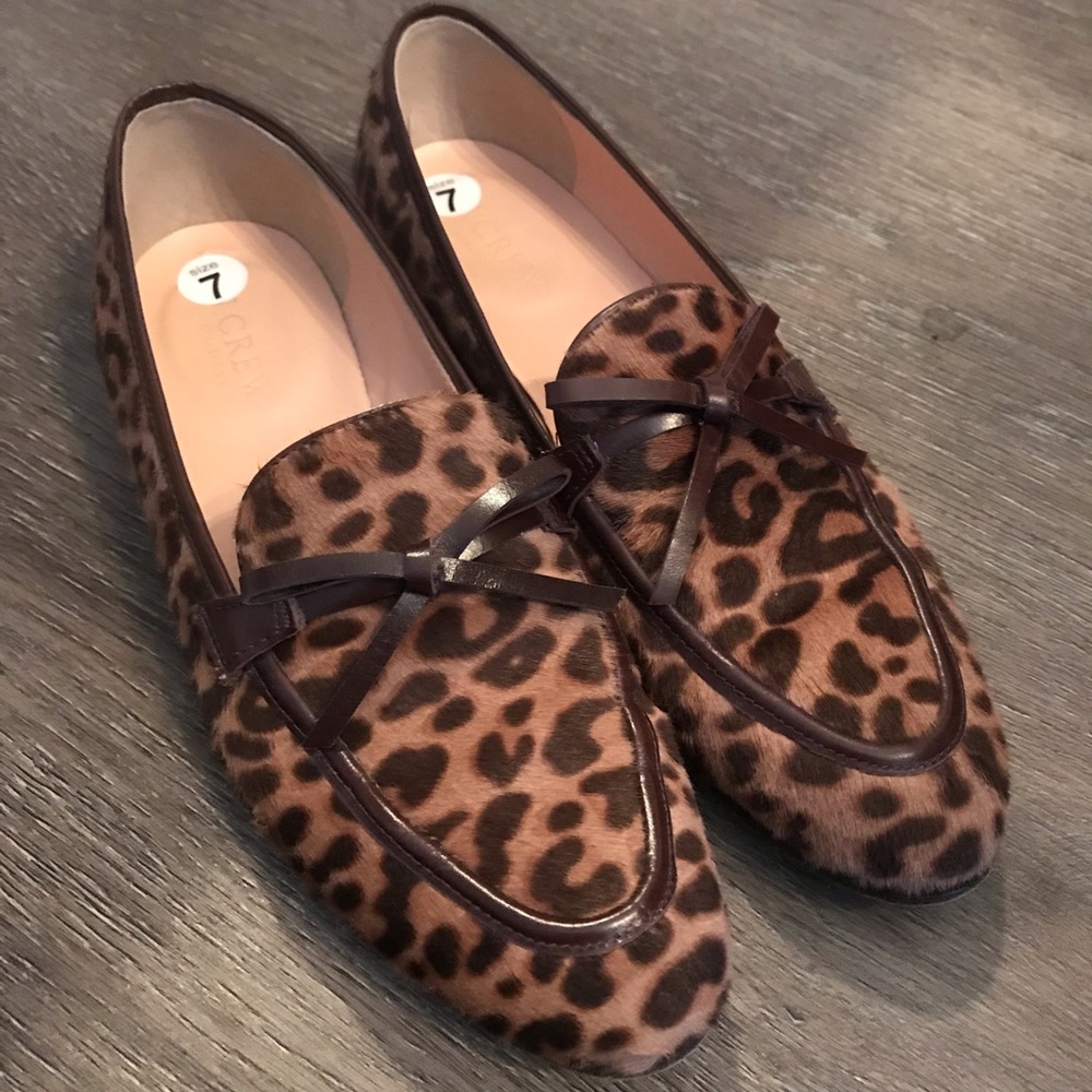 J. Crew Academy Loafers | Leopard Print (Size 7)
